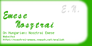 emese nosztrai business card